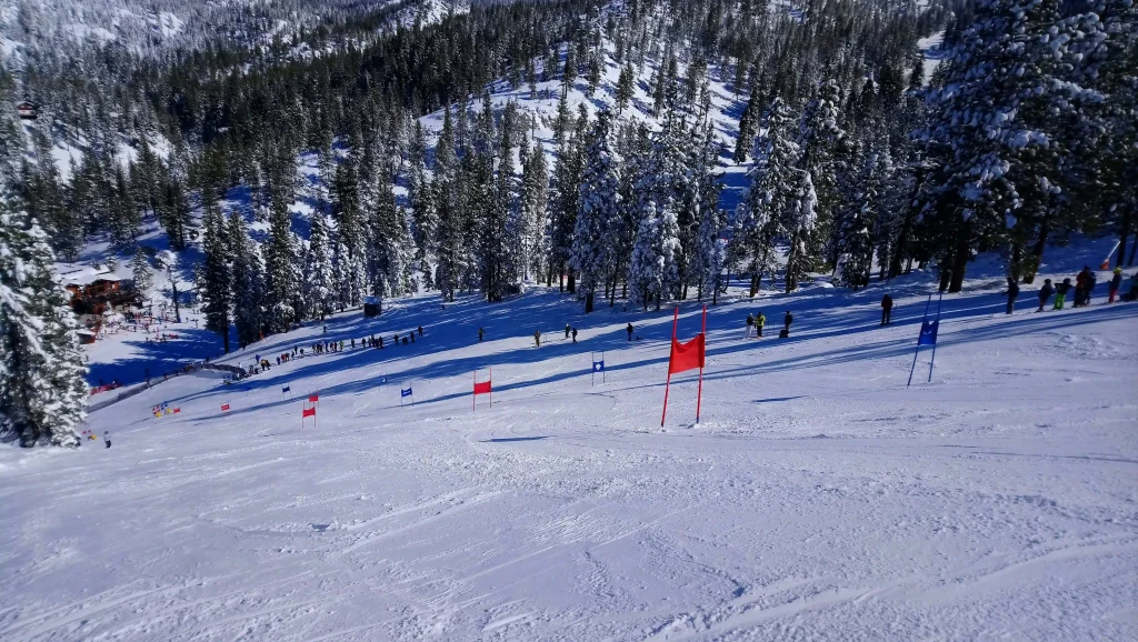 Alpine skiing course