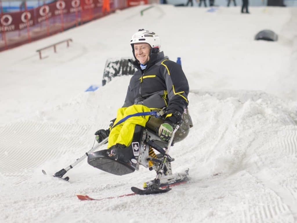 Adaptive skiing equipment - sit-ski